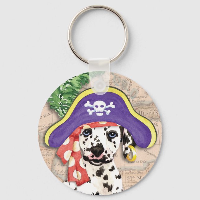 Dalmatiner Pirate Schlüsselanhänger (Vorderseite)