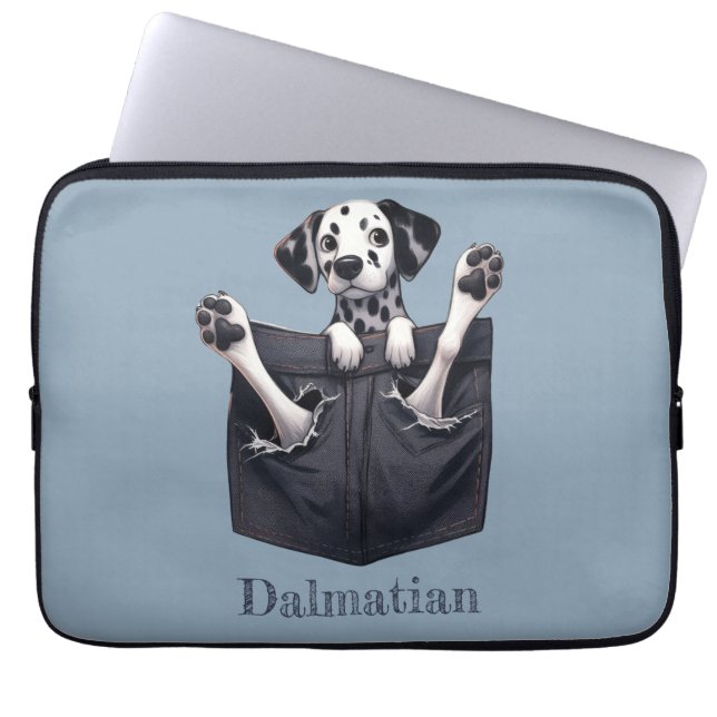 Dalmatiner Pocket Dog Laptopschutzhülle (Vorderseite)