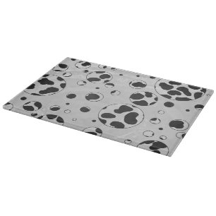 Dalmatiner Polka Dot Black und White Schneidebrett
