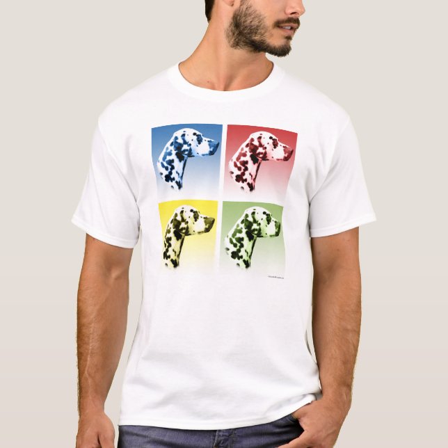 Dalmatiner Pop Art T-Shirt (Vorderseite)