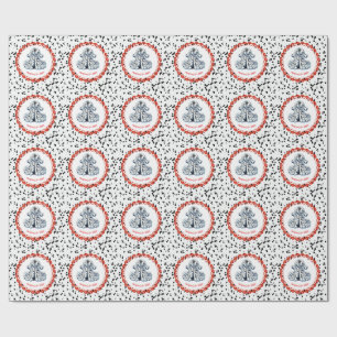 Dalmatiner Print Birthday   Schwarz-Weiß-Party Geschenkpapier