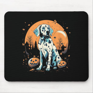 Dalmatiner Pumpkin Halloween Kostümhund Welpen Mousepad