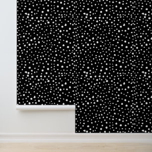 Dalmatiner Punkte, Dalmatiner Spots, Schwarz und W Tapete