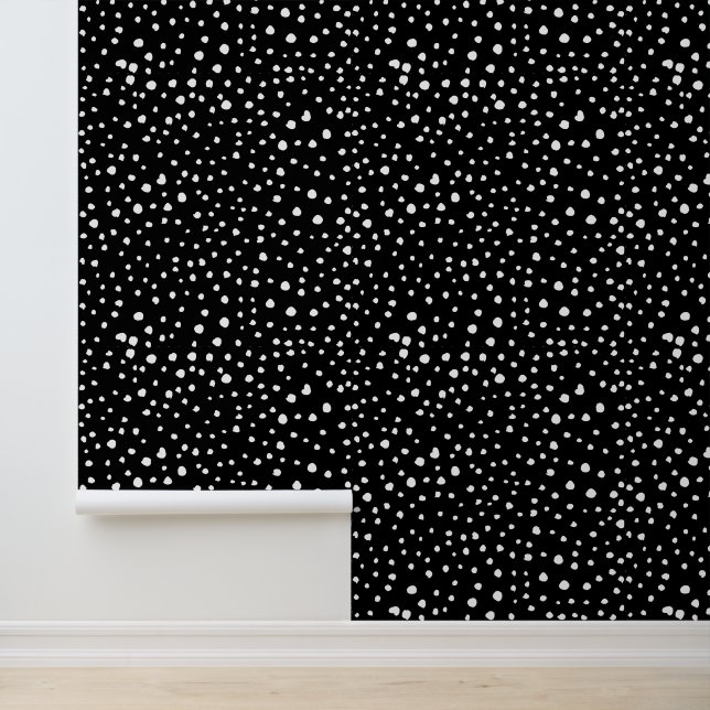 Dalmatiner Punkte, Dalmatiner Spots, Schwarz und W Tapete (Anwendung)