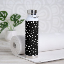 Dalmatiner Punkte, Dalmatiner Spots, Schwarz und W Trinkflasche