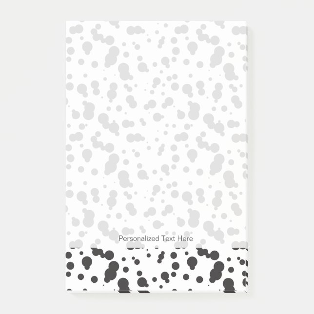 Dalmatiner Punkte Muster Post-it Klebezettel (Vorderseite)