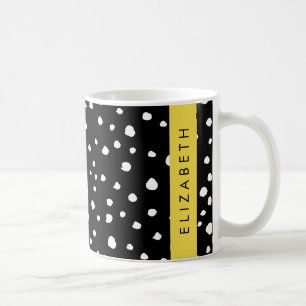 Dalmatiner Punkte, Punkte, schwarz und weiß, Ihr N Kaffeetasse