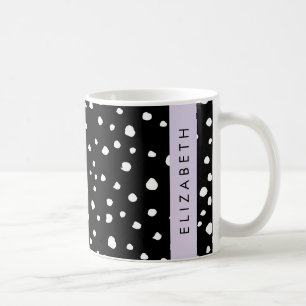 Dalmatiner Punkte, Punkte, schwarz und weiß, Ihr N Kaffeetasse