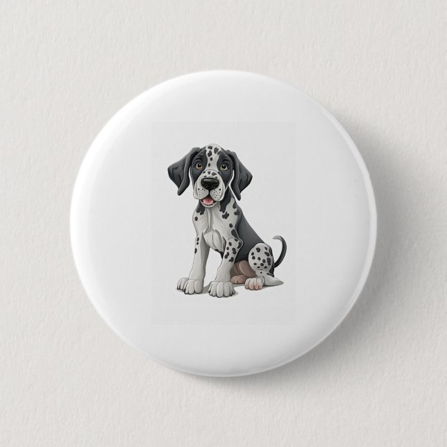 Dalmatiner Puppy Dog Premium Scoop Button (Vorderseite)