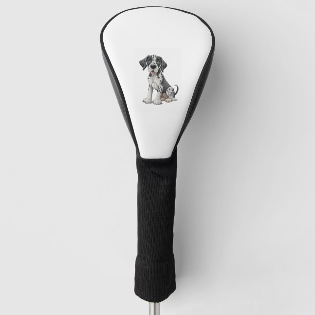 Dalmatiner Puppy Dog Premium Scoop Golf Headcover (Vorderseite)