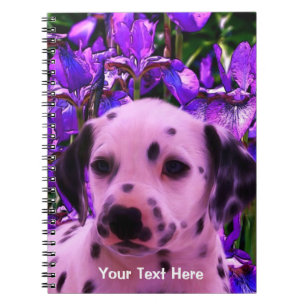Dalmatiner Puppy Fantasy Dog Art Notebook Notizblock