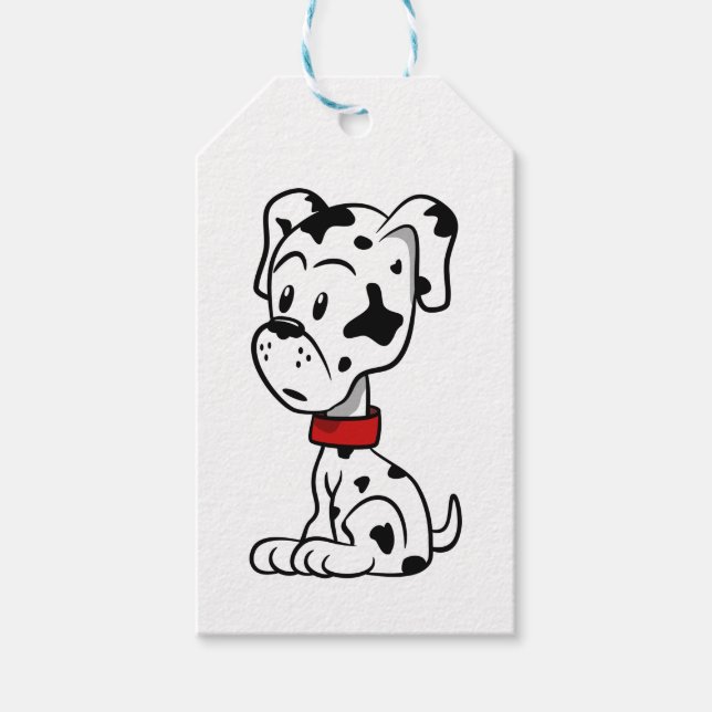 Dalmatiner Puppy Geschenkanhänger (Vorderseite)