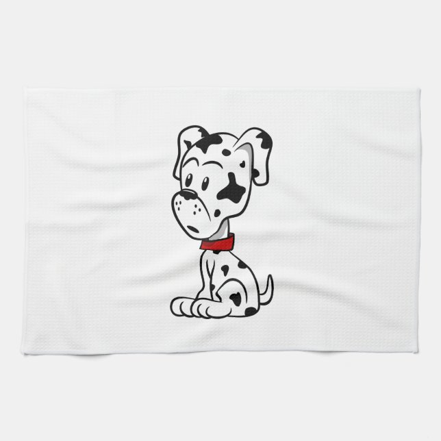 Dalmatiner Puppy Geschirrtuch (Horizontal)