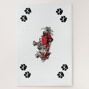Dalmatiner Pups mit Fireruck & Pawprints