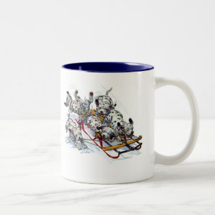 Dalmatiner-Pups Zweifarbige Tasse