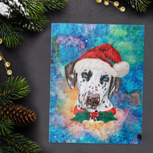 Dalmatiner-Rasse-Hund-Weihnachten