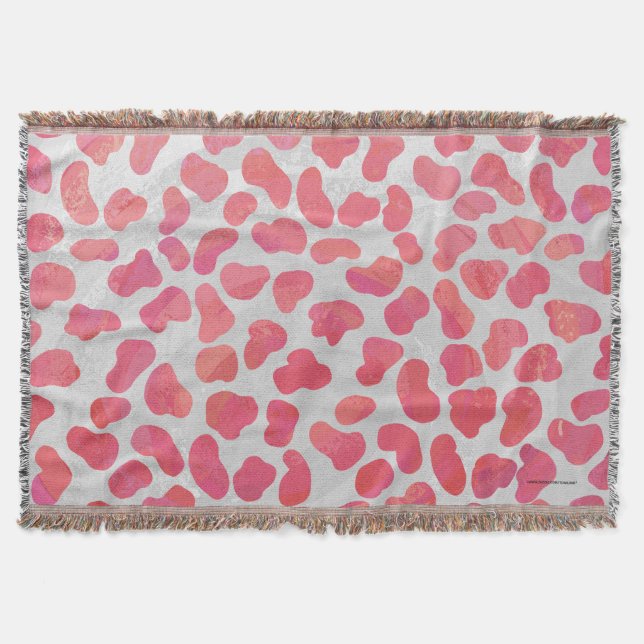 Dalmatiner Rosa und Weiß Decke (Vorderseite)
