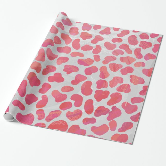 Dalmatiner Rosa und Weiß Geschenkpapier (Ungerollt)