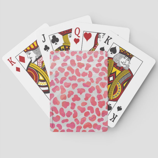 Dalmatiner Rosa und Weiß Spielkarten (Rückseite)