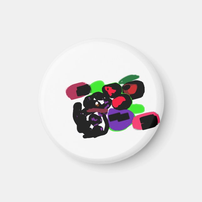 Dalmatiner Rosen stylen  Magnet (Vorne)