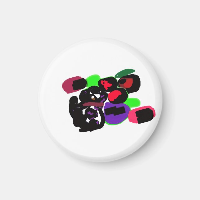 Dalmatiner Rosen stylen  Magnet (Vorne)