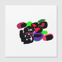 Dalmatiner Rosen stylen Magnetkarte