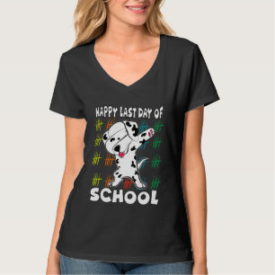 Dalmatiner-Schulmaterial zum Thema "Happy Last Day T-Shirt