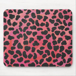 Dalmatiner Schwarz/Rot Mousepad