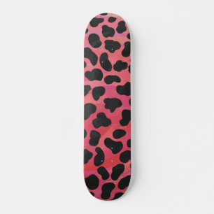Dalmatiner Schwarz/Rot Skateboard
