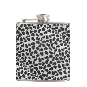 Dalmatiner Schwarz/Weiß Flachmann