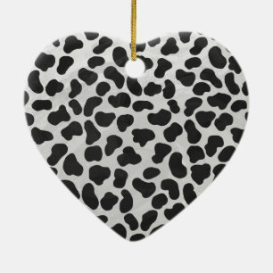 Dalmatiner Schwarz/Weiß Keramikornament