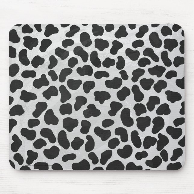 Dalmatiner Schwarz/Weiß Mousepad (Vorne)