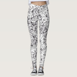 Dalmatiner-schwarze gepunktete Leggings