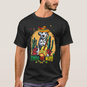 Dalmatiner Sombrero Cinco De Mayo Mexican Dog Men T-Shirt