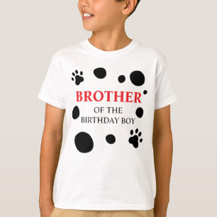 Dalmatiner Spots Bruder des Geburtstags Junge/Mäd T-Shirt