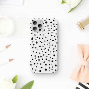 Dalmatiner-Spots, Dalmatiner-Punkte, Schwarz und W Case-Mate iPhone Hülle
