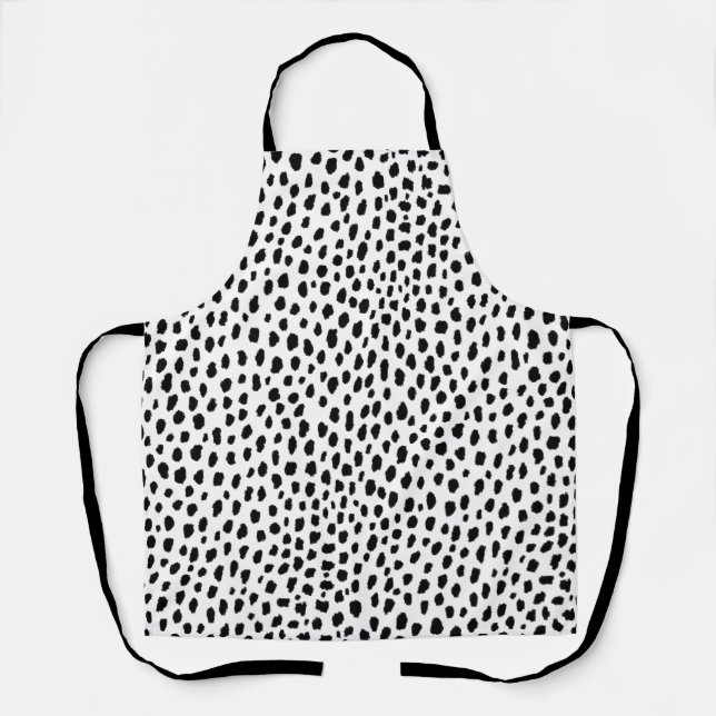Dalmatiner-Spots (schwarz/weiß) Schürze (Vorderseite)