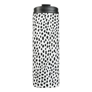 Dalmatiner-Spots (schwarz/weiß) Thermosbecher