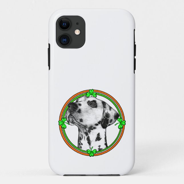 Dalmatiner St Patricks Day Case-Mate iPhone Hülle (Rückseite)