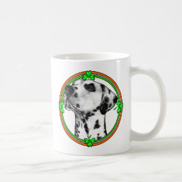 Dalmatiner St Patricks Day Kaffeetasse