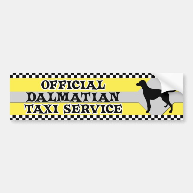 Dalmatiner-Taxi-Service-Autoaufkleber Autoaufkleber (Vorne)