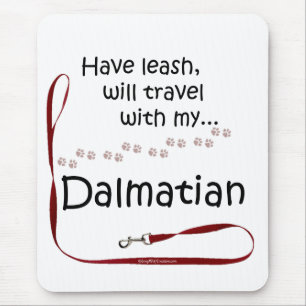 Dalmatiner Travel Leash Mousepad