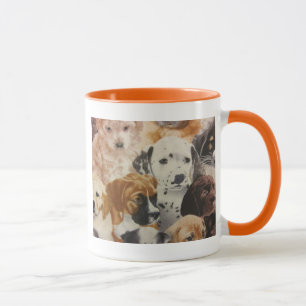 Dalmatiner-u. Boxer-Welpen Tasse