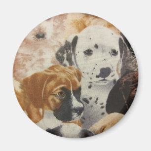 Dalmatiner- und Boxerpuppen Magnet