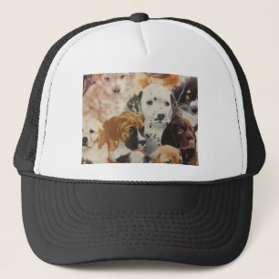 Dalmatiner- und Boxerpuppen Truckerkappe