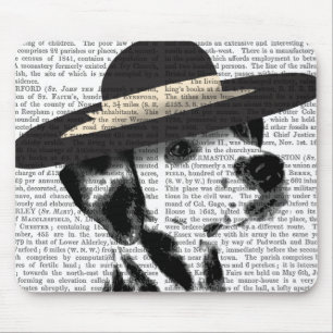 Dalmatiner und Brimmer Black Hat Mousepad