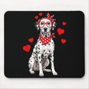 Dalmatiner Valentinstag Hundeliebhaber Herz  Mousepad
