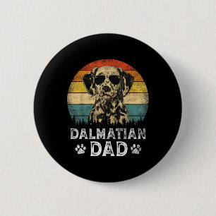 Dalmatiner Vater Hunde Liebhaber T-Shirt zum Vater Button