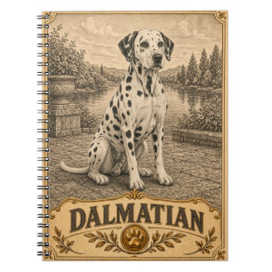 Dalmatiner, Vintage-Heritage-Hund Notizblock