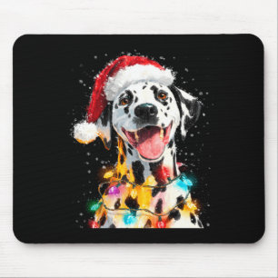Dalmatiner-Weihnachten Damen Langarm Mousepad